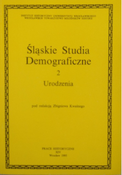 Śląskie Studia Demograficzne 2 Urodzenia