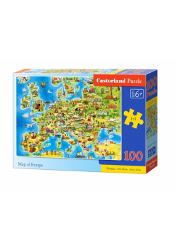 Puzzle 100 Map of Europe CASTOR