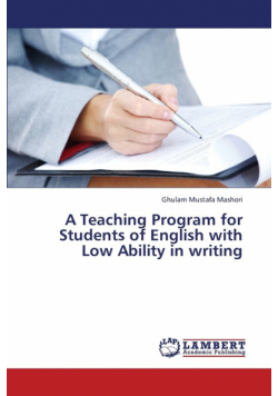 A Teaching Program for Students of English with Low Ability in Writing