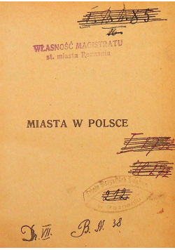 Miasta w Polsce Tom 2 1922 r.