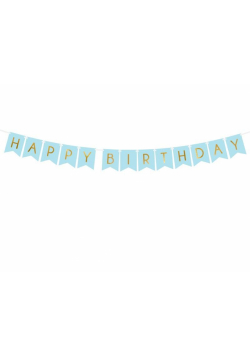 Giranda Happy Birthday jasno niebieska 15x175cm