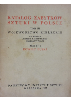 Powiększ Katalog zabytków sztuki w Polsce Tom III