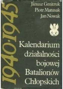 Kalendarium działalności bojowej Batalionów Chłopskich