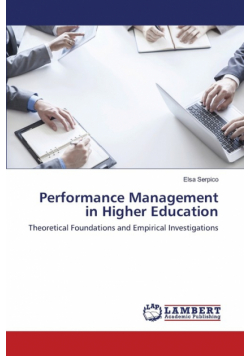 Performance Management in Higher Education