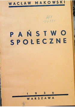 Państwo Społeczne 1936 r.