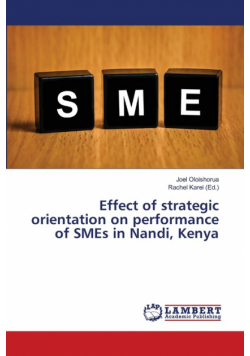 Effect of strategic orientation on performance of SMEs in Nandi, Kenya