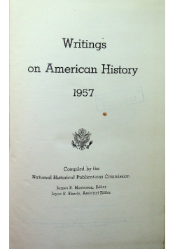 Writtings on American History