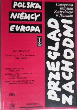 Przegląd Zachodni kwartalnik 1995 nr 2 Antologia