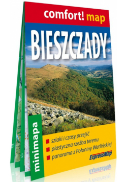 Bieszczady laminowana mapa turystyczna mini 1:200 000