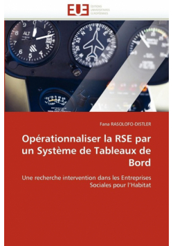 Opérationnaliser la rse par un système de tableaux de bord