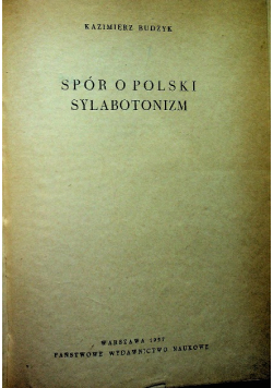 Spór o polski sylabotonizm