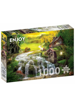 Puzzle 1000 Chatka z młynem wodnym