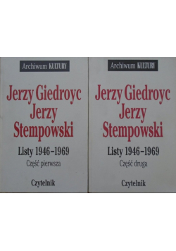 Giedroyc Stempowski Listy 1946 - 1969 Część I i II