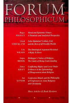 Forum Philosophicum volume 15 nr 1