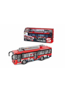 Trolejbus miejski z dźwiękiem i światłem
