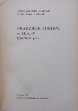 Pradzieje Europy