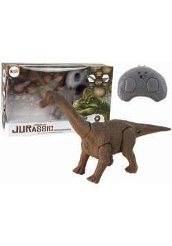 Dinozaur R/C Brachiozaur brązowy z dźwiękiem