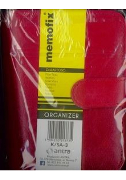 Organizer Memofix 2 K/SA 3 Czerwony ANTRA