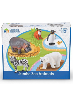 Duże Figurki. Zwierzęta w zoo. Zestaw 5 szt.