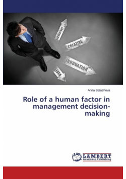 Role of a human factor in management decision-making