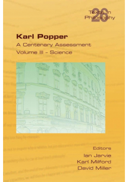 Karl Popper. A Centenary Assessment. Volume III - Science