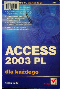 Access 2003 PL dla każdego