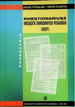 Kwestionariusz obciążeń zawodowych pedagoga