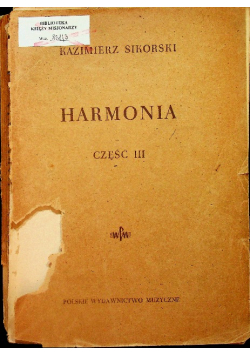 Harmonia część III 1949 r.