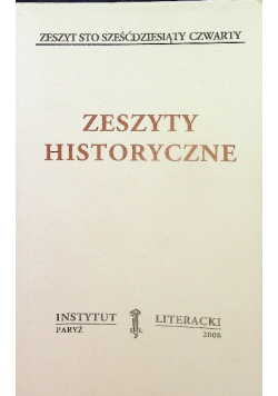 Zeszyty historyczne Zeszyt 164