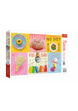 Puzzle 1000 Neon Color Line - Słodki tydzień TREFL