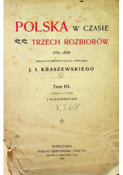 Polska w czasie trzech rozbiorów Tom III 1903 r.
