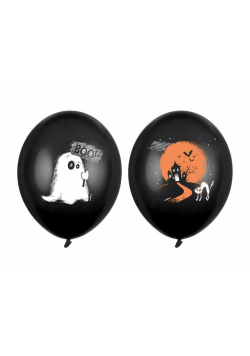 Balony Duszek Pastel Black 30cm 6szt