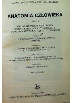Anatomia człowieka tom V