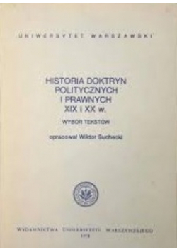 Historia Doktryn Politycznych i Prawnych XIX i XX w
