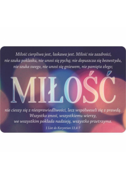 Magnes na lodówkę - Hymn o miłości ŚWIATŁA
