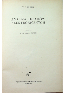 Analiza układów elektronicznych