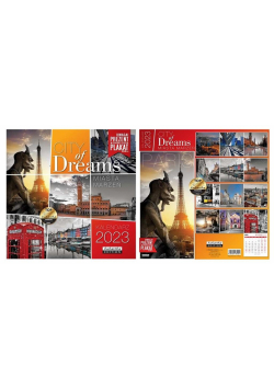 Kalendarz 2023 ścienny Classic City of Dreams