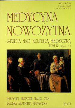 Medycyna nowożytna tom XII zeszyt I - II