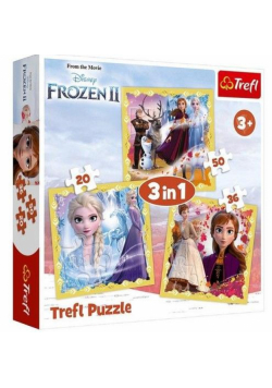 Puzzle 3w1 Moc Anny i Elsy TREFL