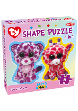 Puzzle Beanie Boos Shape Puzzle 4 w 1
