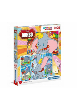 Puzzle 2x20 Super kolor Dumbo