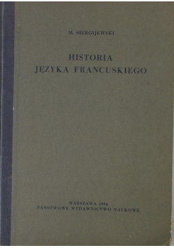 Historia języka Francuskiego