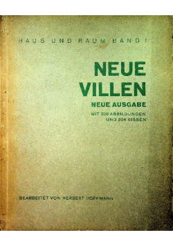 Neue Villen Neue Ausgabe 1933 r.