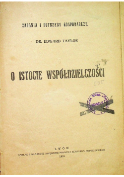O Istocie Spółdzielczości 1948 r.