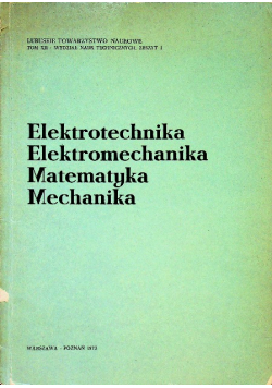Elektrotechnika elektromechanika  matematyka mechanika