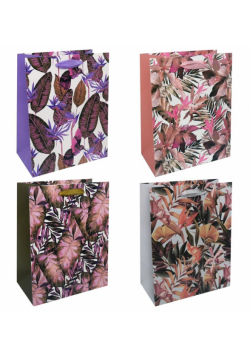 Torba prezentowa 18x23 kwiaty vintage mix