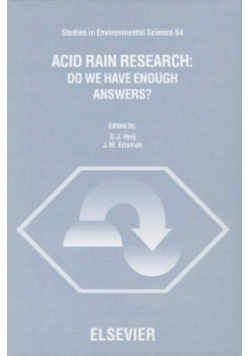 Acid Rain Research: Do We Have Enough Answers?