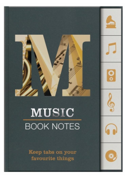 Book Notes - Music - zakładki znaczniki muzyka