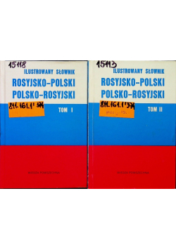 Ilustrowany słownik Rosyjsko Polski Polsko Rosyjski tom 1 i 2