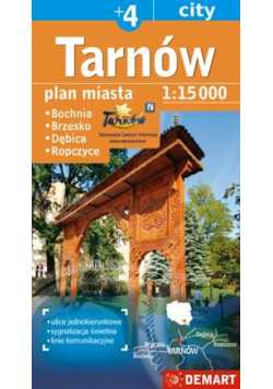 Plan Miasta Tarnów +4 1:15 000 DEMART